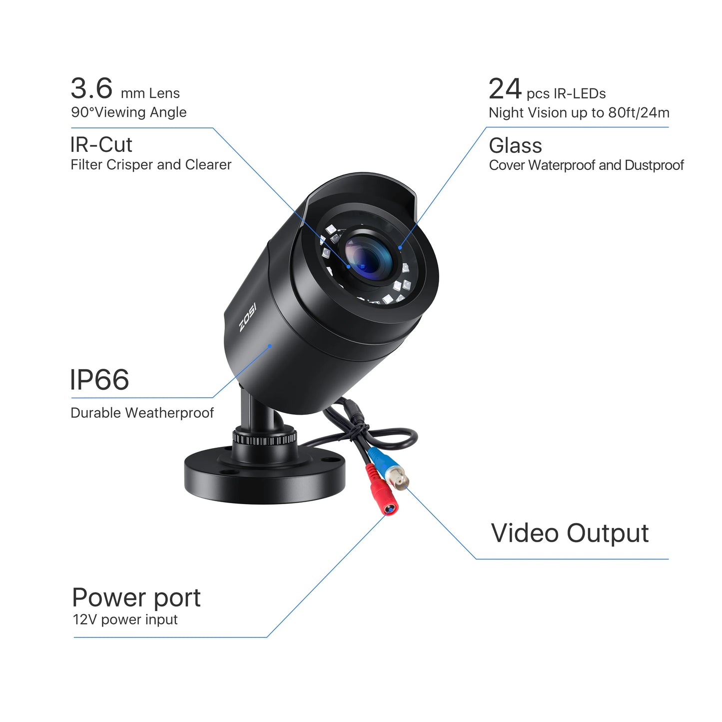 Outdoor Weatherproof CCTV Security Camera.