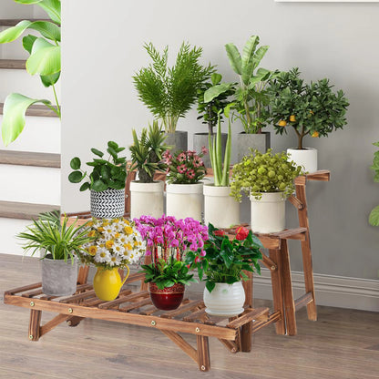 3 Tier Wood Shelf Plant Stand.