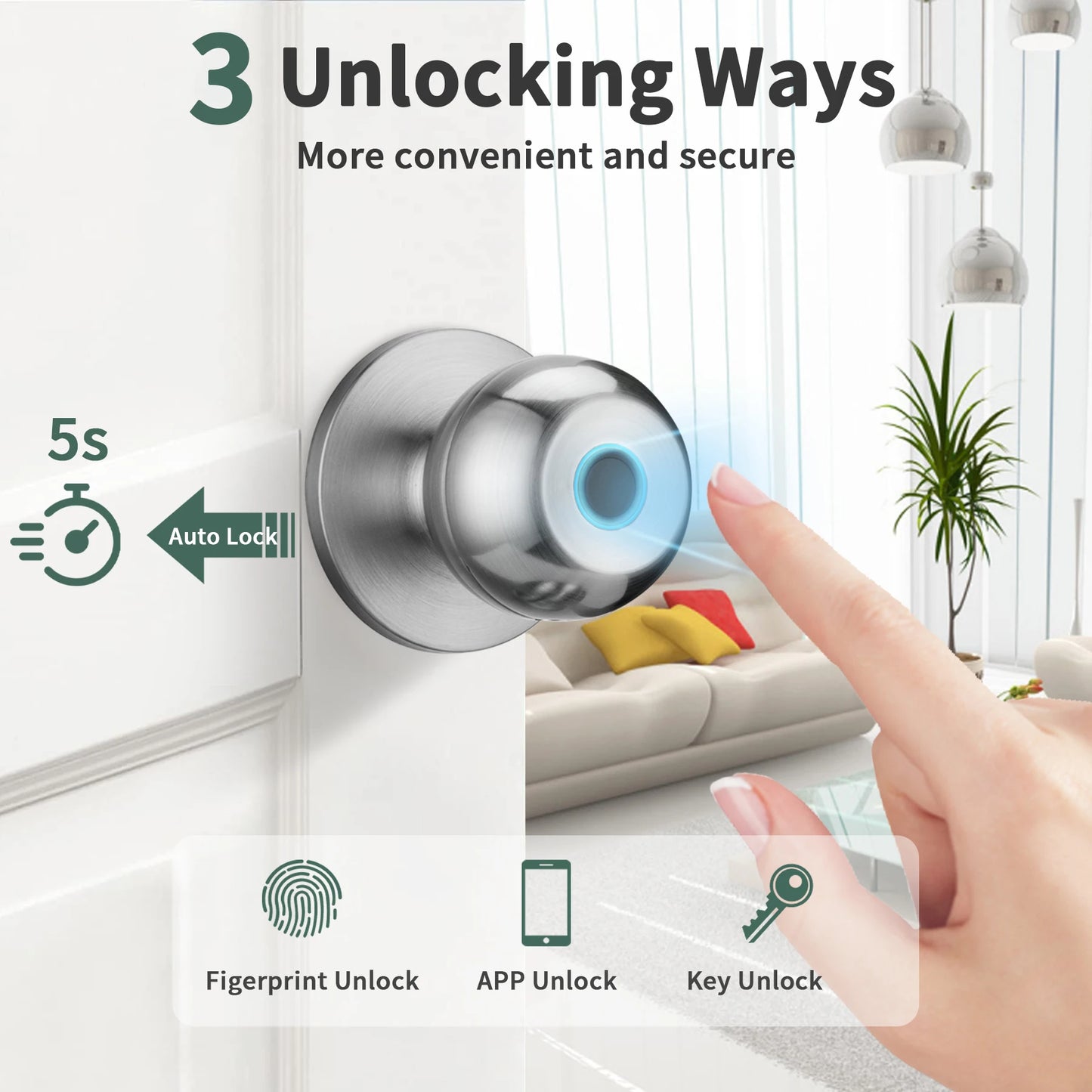 Biometric Smart Fingerprint Door Lock.