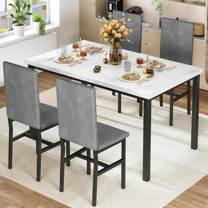 5 Piece Dining Room Table Set Furniture