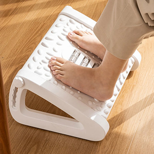 Home Office Work Foot Resting Stool with Massage Rollers