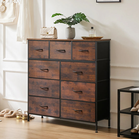 Dresser  Fabric Storage Drawer wood cabinet.