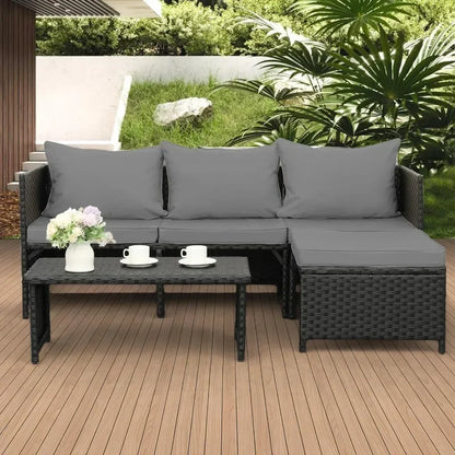 3-Piece Outdoor Furniture Set .