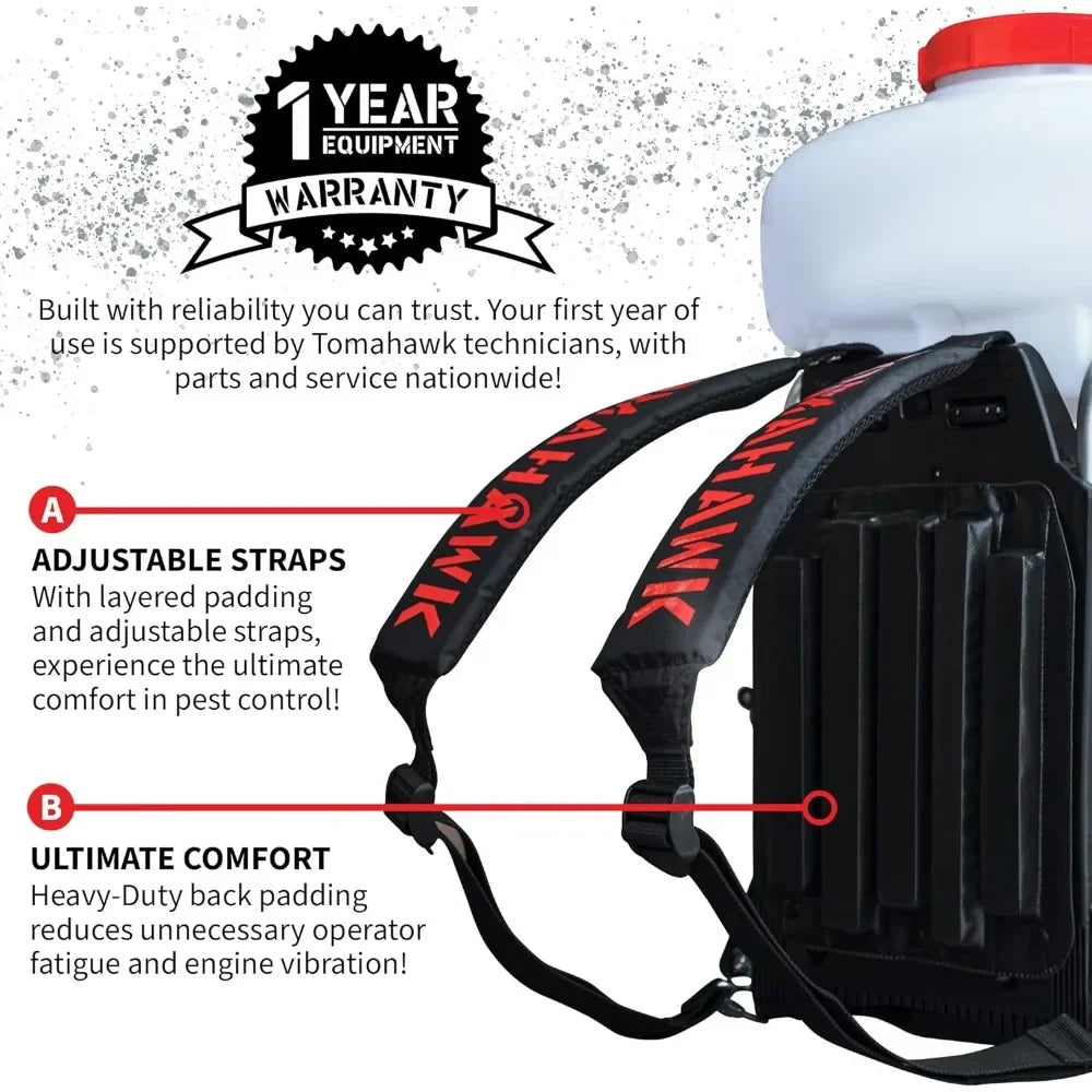 Turbo Boosted Backpack Fogger Leaf Blower.