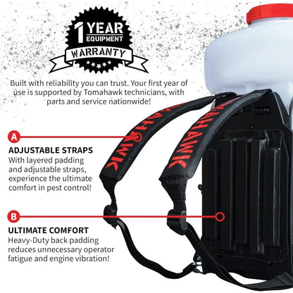 Turbo Boosted Backpack Fogger Leaf Blower.