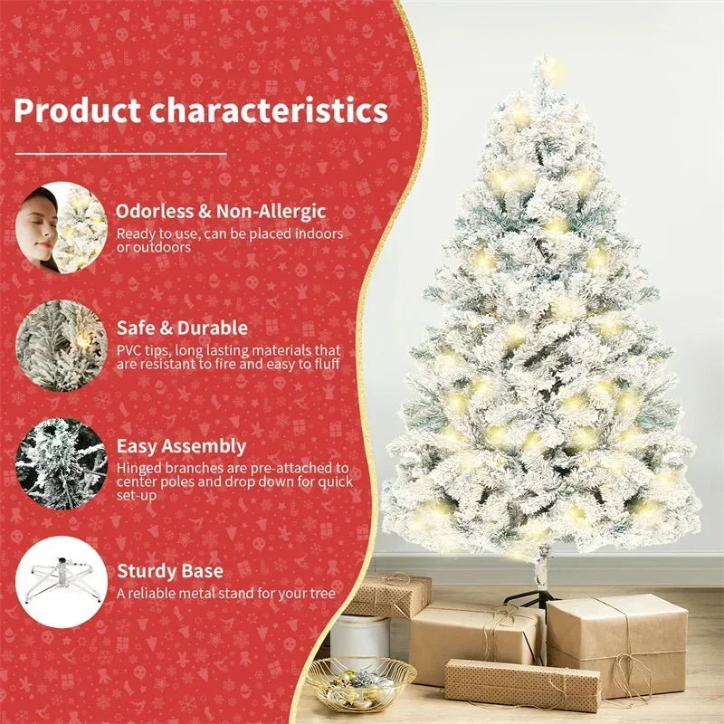 Large Christmas Trees Encryption Green PVC Reusable Home Party Scene Decoration Indoor outdoor Xmas Tree.