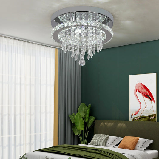 Luxury Crystal Ceiling Chandelier Light Home Appliance Led Ceiling Lamp for Bedroom