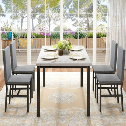 5 Piece Dining Room Table Set Furniture