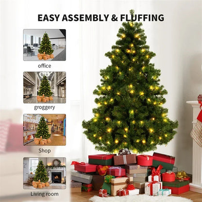 Large Christmas Trees Encryption Green PVC Reusable Home Party Scene Decoration Indoor outdoor Xmas Tree.