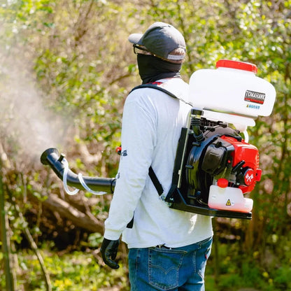 Turbo Boosted Backpack Fogger Leaf Blower.