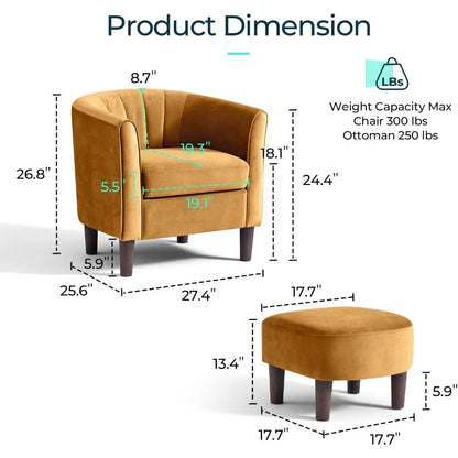 Modern Comfy Reading Chair Armchair for Living Room