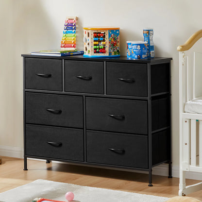 JHK Dresser With 7 fabric Drawers.