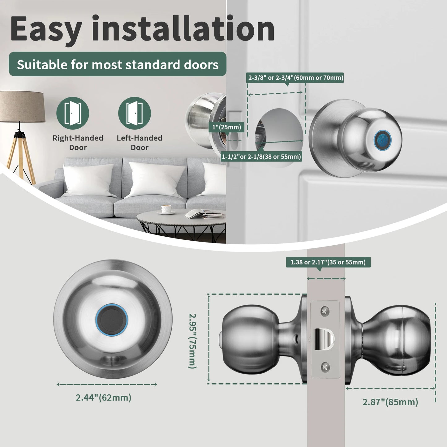 Biometric Smart Fingerprint Door Lock.