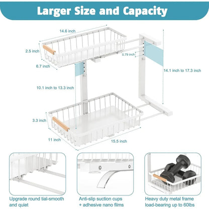 Slide Out Under Sink Organizers and Storage