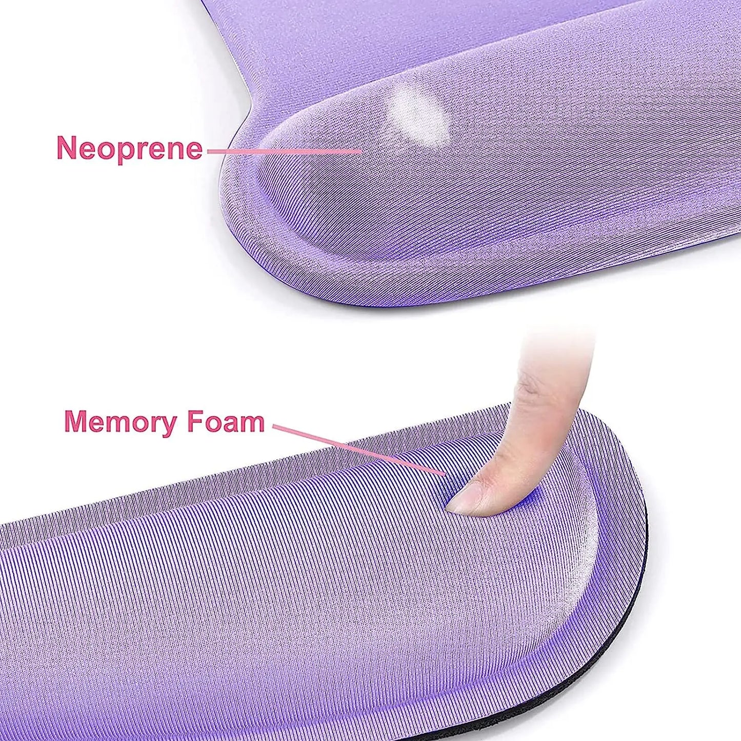 Wrist Rest Support for Mouse Pad & Keyboard Set Ergonomic Mousepad.