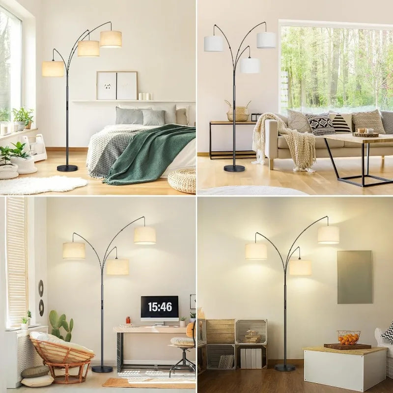 Modern 3-Light Arched Lamp