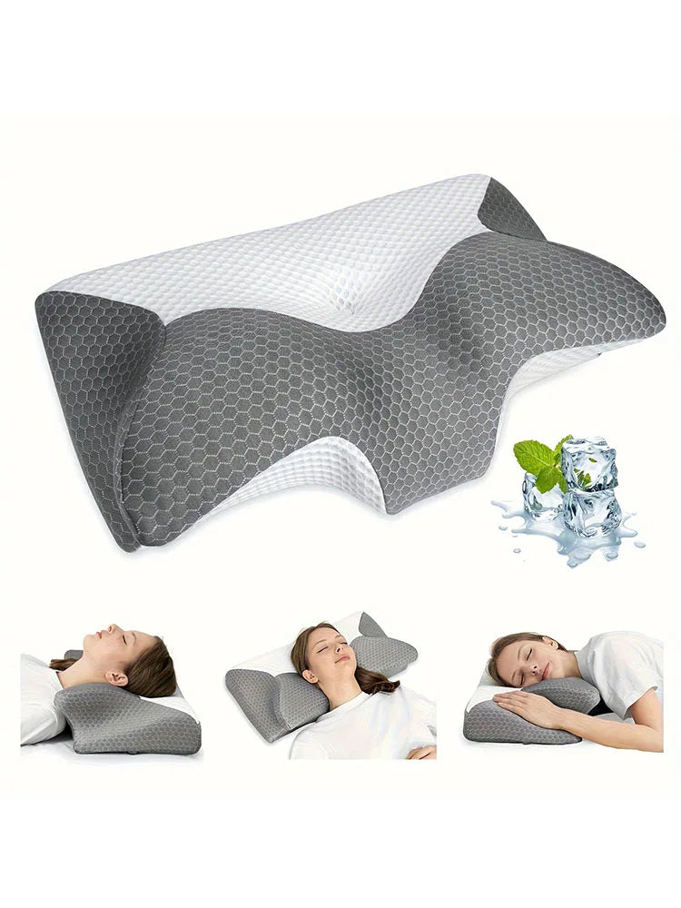 Cervical Memory Foam Pillow Pillows for Neck Shoulder Pain Ergonomic Orthopedic Sleeping Contoured Support Pillow Side Sleepers