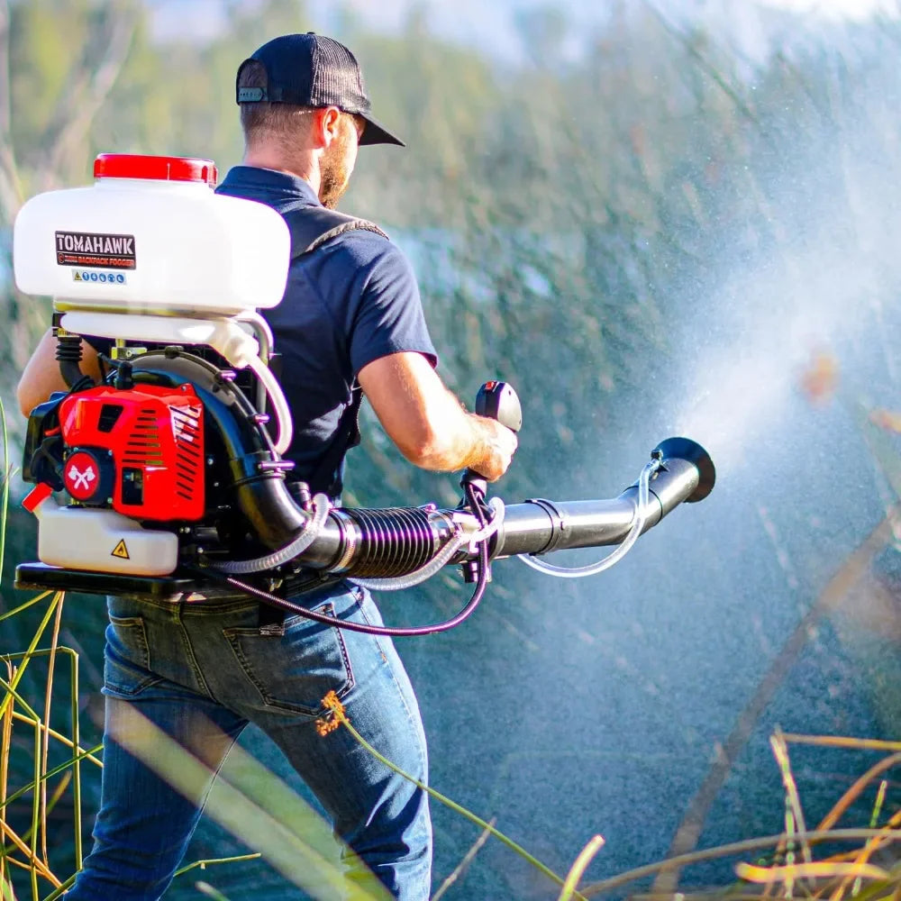 Turbo Boosted Backpack Fogger Leaf Blower.